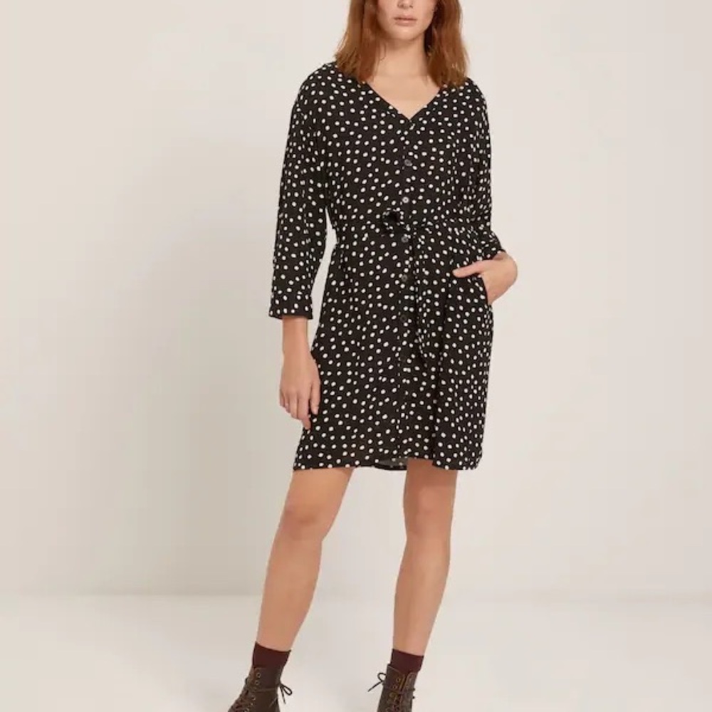 NWOT Frank and Oak polka dot dress